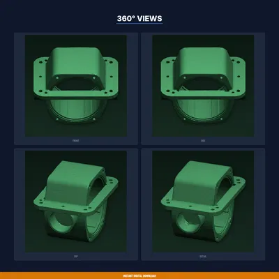 Nắp bịt ống NFT 3 inch kín nước, có cổng xả – File STL in 3D