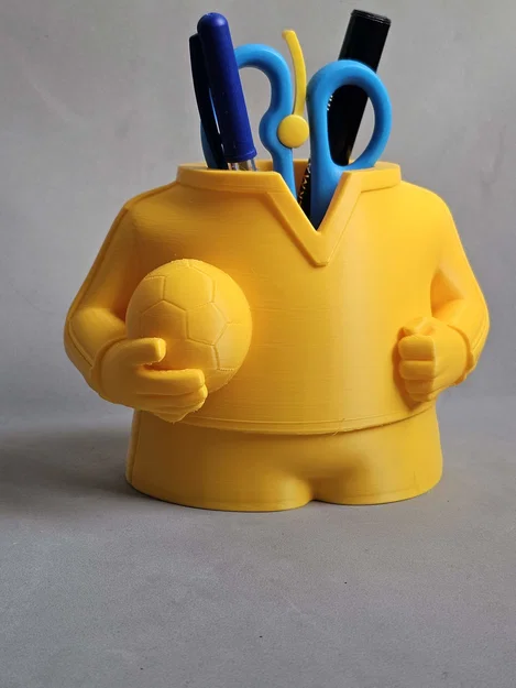 Ống cắm bút hình cầu thủ bóng đá (Soccer Player Pen Holder) - Image 4
