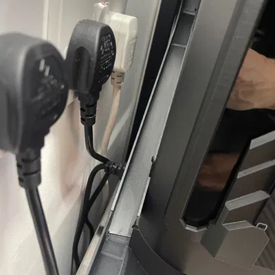 Khay hứng nhựa thừa cạnh trái cho Elegoo Centauri Carbon