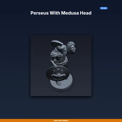 Perseus Với Đầu Medusa - File STL In 3D