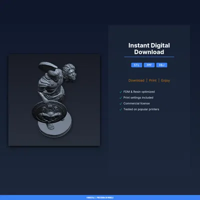 Perseus Với Đầu Medusa - File STL In 3D