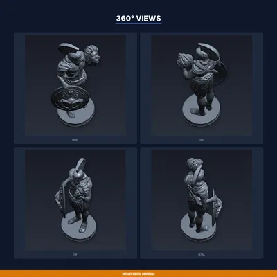 Perseus Với Đầu Medusa - File STL In 3D