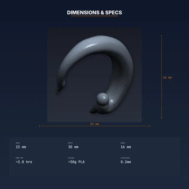 Móc Treo Tường Xúc Tu Bạch Tuộc – File STL In 3D (Octopus Tentacle Wall Hook) - Image 4