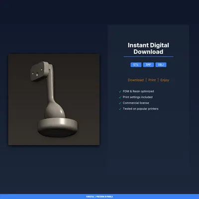 Giá đỡ muỗng xúc thức ăn thú cưng (Pet Food Scoop Holder) - File STL in 3D