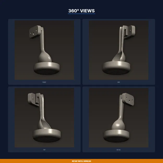 Giá đỡ muỗng xúc thức ăn thú cưng (Pet Food Scoop Holder) - File STL in 3D - Image 3