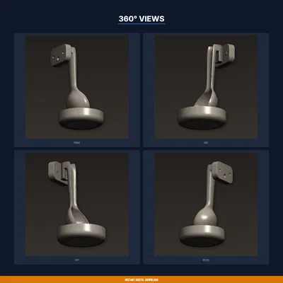 Giá đỡ muỗng xúc thức ăn thú cưng (Pet Food Scoop Holder) - File STL in 3D