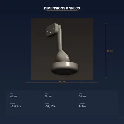 Giá đỡ muỗng xúc thức ăn thú cưng (Pet Food Scoop Holder) - File STL in 3D