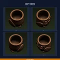 Chậu Cây Mặt Cú (Owl Face Planter) - File STL In 3D - Thumbnail 3