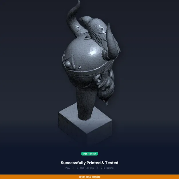 Tượng Bán Thân Odin Allfather - File STL In 3D - Image 8