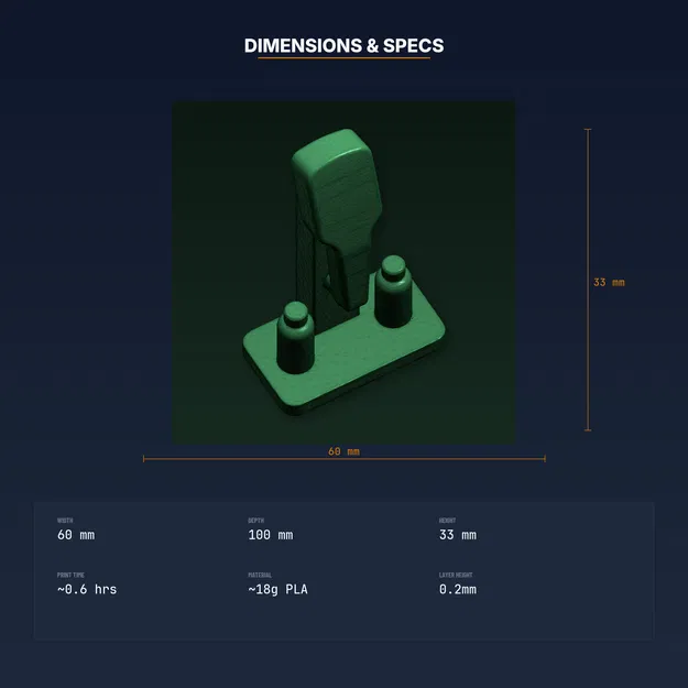 Giá Đỡ Bảo Quản pH Meter Dựng Đứng, Khe Chai Calibration – File STL In 3D - Image 4