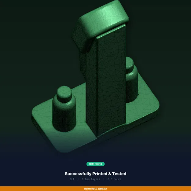 Giá Đỡ Bảo Quản pH Meter Dựng Đứng, Khe Chai Calibration – File STL In 3D - Image 8