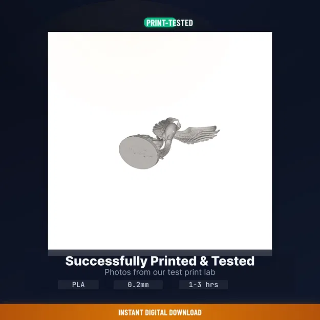 Phượng Hoàng Trỗi Dậy Từ Ngọn Lửa - File STL 3D In Được - Image 8