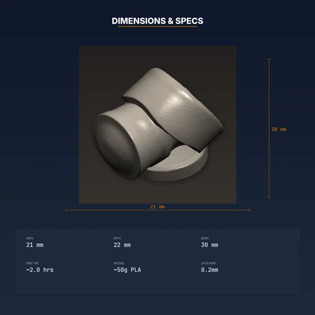 Khuôn Dập Bánh Quy Dấu Chân (Paw Print Cookie Stamp) - File STL In 3D - Image 4