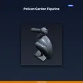 Tượng Bồ Nông Trang Trí Sân Vườn (Pelican Garden Figurine) - File STL in 3D - Thumbnail 1