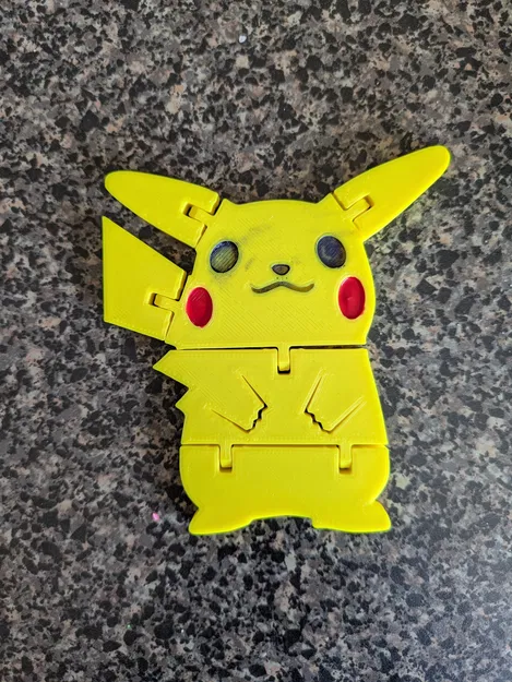 Pikachu Flexi Khớp Nối (Print-in-Place) - Articulated - Image 1