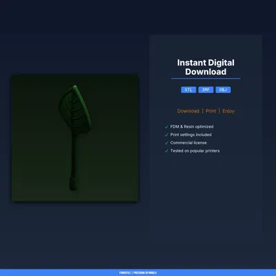 Bộ Cọc Nhãn Cây Trồng (Plant Label Stake Set) - File STL In 3D