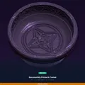 Đĩa nghi lễ nông khắc pentacle giữa, viền nổi – file STL in 3D - Thumbnail 8