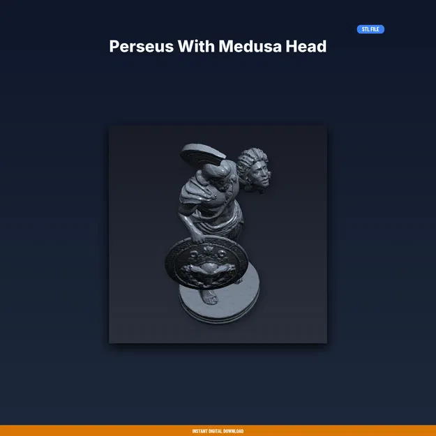 Perseus Với Đầu Medusa - File STL In 3D - Image 1