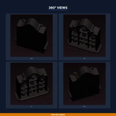 Kệ Trưng Bày Chai Thuốc (Potion Bottle Display Shelf) - File STL In 3D