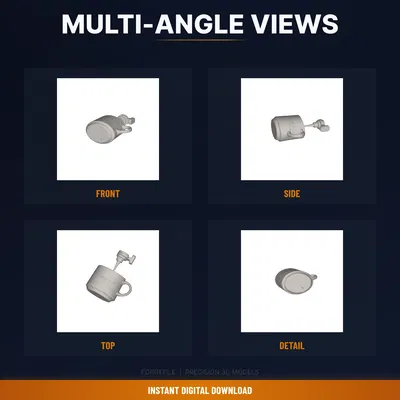 Đầu Vòi Rót Sáp Clip-On Cho Wax Pour Pot – Rót Sạch, Làm Nến (STL 3D)