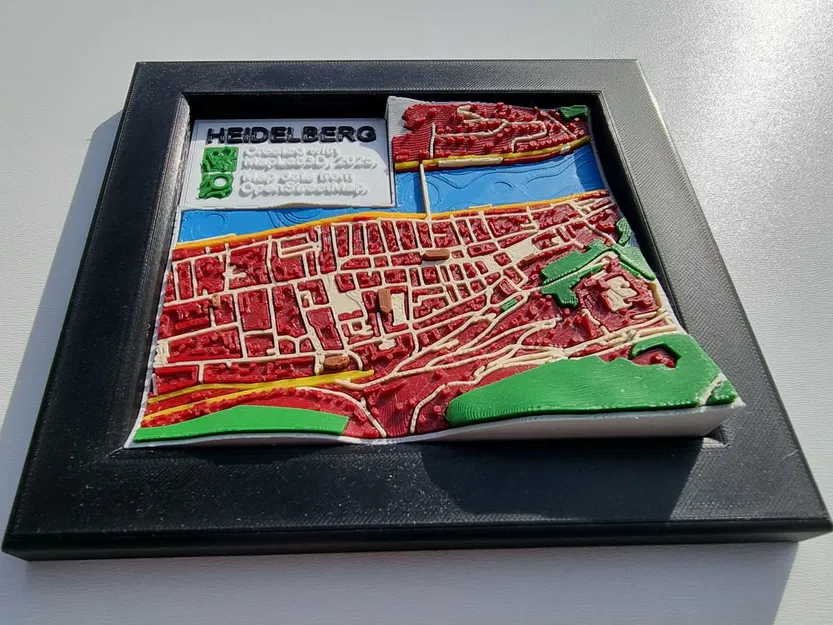 Bản đồ địa hình 3D khu phố cổ Heidelberg - Image 3