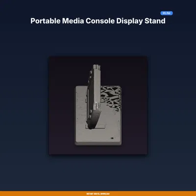 Kệ Trưng Bày Console Media Di Động - File STL In 3D