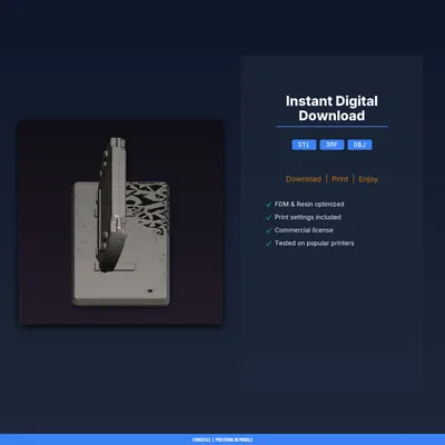 Kệ Trưng Bày Console Media Di Động - File STL In 3D