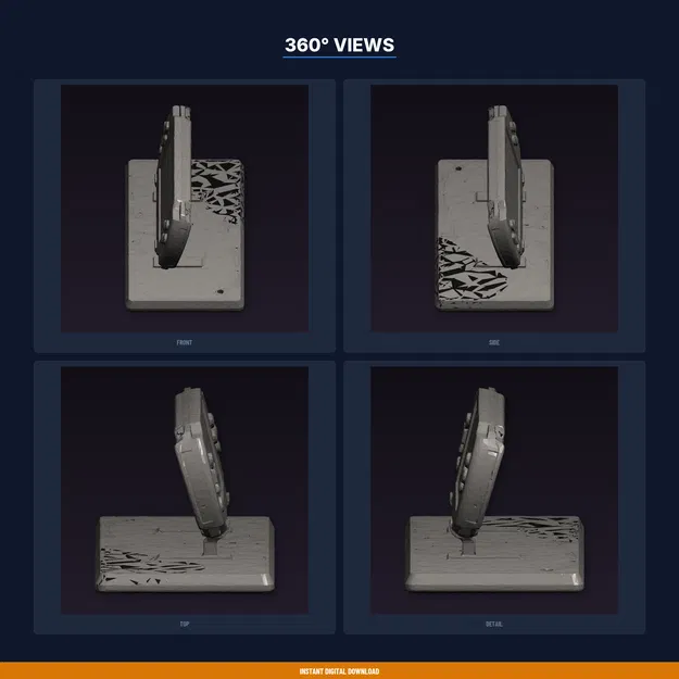 Kệ Trưng Bày Console Media Di Động - File STL In 3D - Image 3