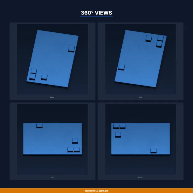 Bộ xếp hình chứng minh Định lý Pythagoras - File STL in 3D - Image 3