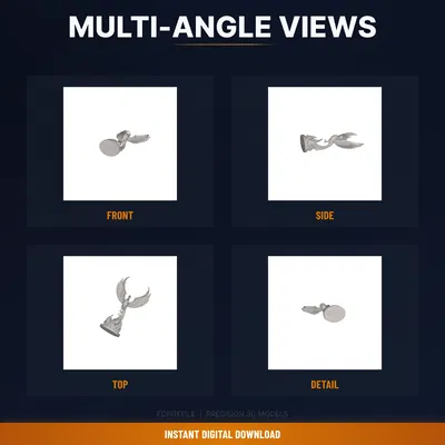 Phượng Hoàng Trỗi Dậy Từ Ngọn Lửa - File STL 3D In Được