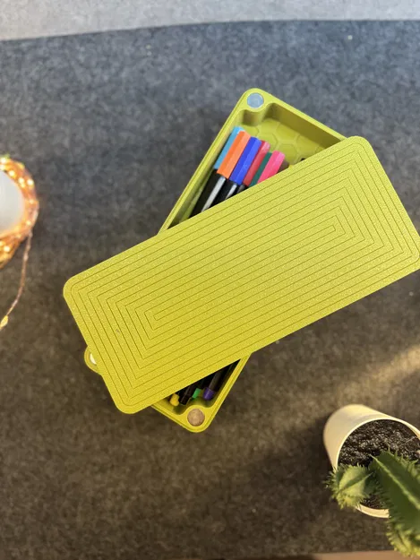 Pencilcase line – Hộp đựng bút nắp trượt tối giản, không cần support - Image 1