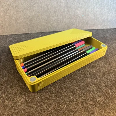 Pencilcase line – Hộp đựng bút nắp trượt tối giản, không cần support