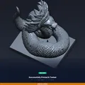 Quetzalcoatl Feathered Serpent - File STL 3D Có Thể In - Thumbnail 8