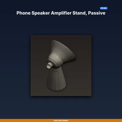 Kệ Khuếch Đại Loa Điện Thoại (Passive Acoustic) dạng Horn - File STL in 3D