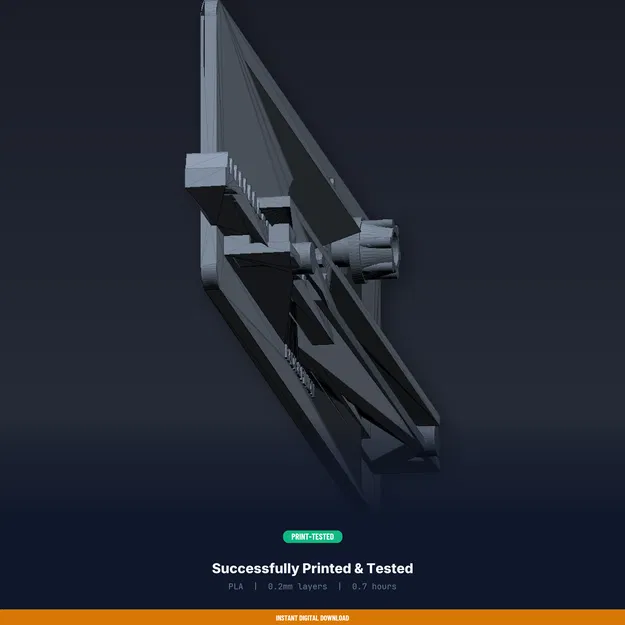 Mô hình Rack and Pinion Print-in-Place demo linear motion STEM - File STL in 3D - Image 8