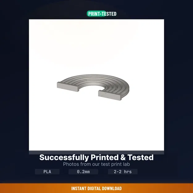 Trang trí tường cầu vồng 3D, vòm nổi – STL in 3D cho phòng bé - Image 8