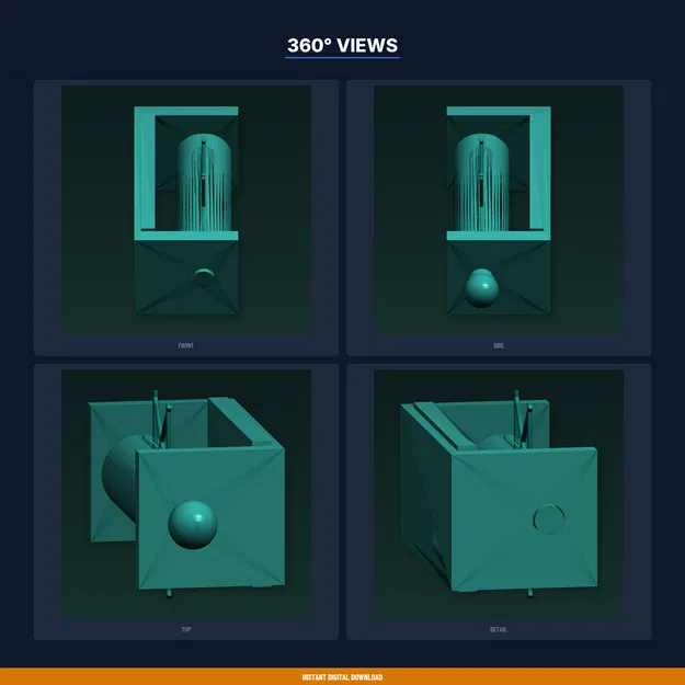 Bóp kem đánh răng Ratchet Print-in-Place, cơ cấu roller - File STL in 3D - Image 3