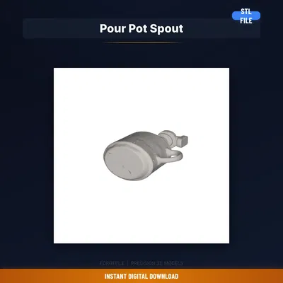 Đầu Vòi Rót Sáp Clip-On Cho Wax Pour Pot – Rót Sạch, Làm Nến (STL 3D)