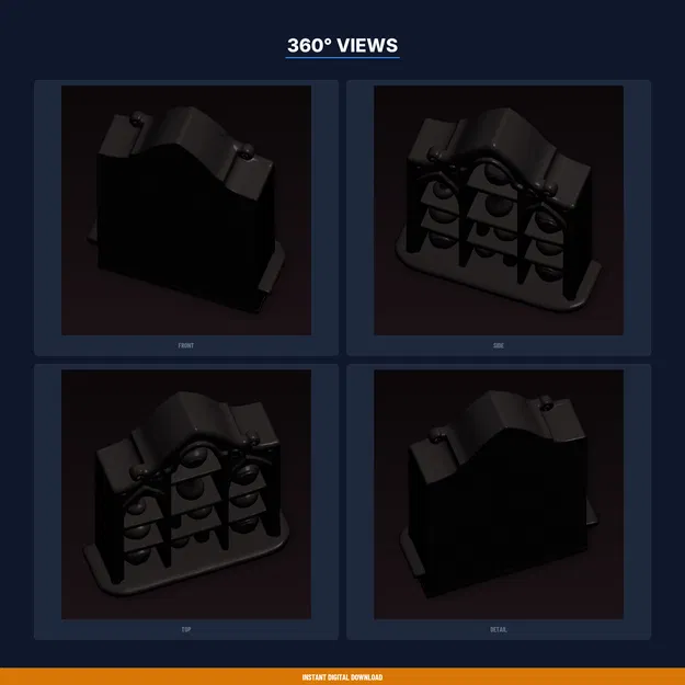 Kệ Trưng Bày Chai Thuốc (Potion Bottle Display Shelf) - File STL In 3D - Image 3