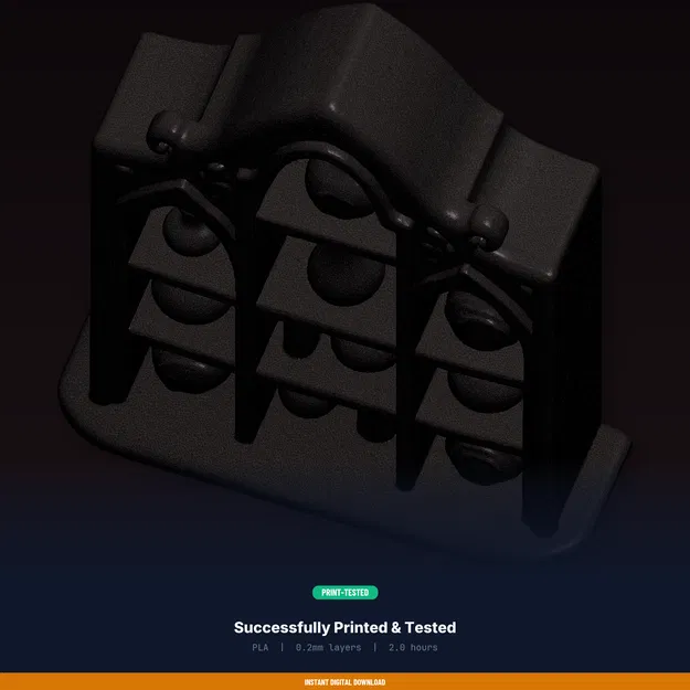 Kệ Trưng Bày Chai Thuốc (Potion Bottle Display Shelf) - File STL In 3D - Image 8