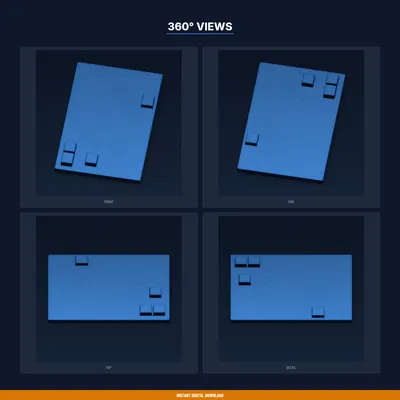 Bộ xếp hình chứng minh Định lý Pythagoras - File STL in 3D