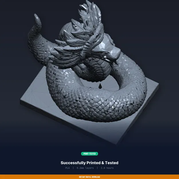 Quetzalcoatl Feathered Serpent - File STL 3D Có Thể In - Image 8