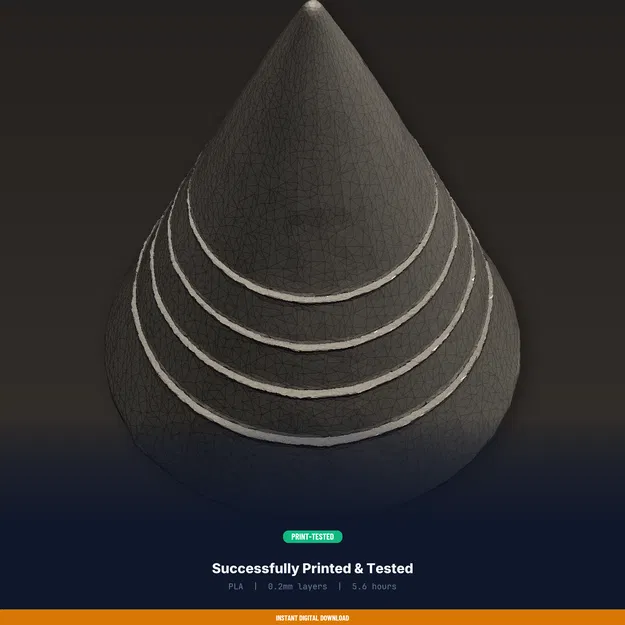 Kệ Cắm Nhẫn Dạng Nón Sang Trọng, Kim Tự Tháp, Giữ Nhiều Nhẫn - STL In 3D - Image 7