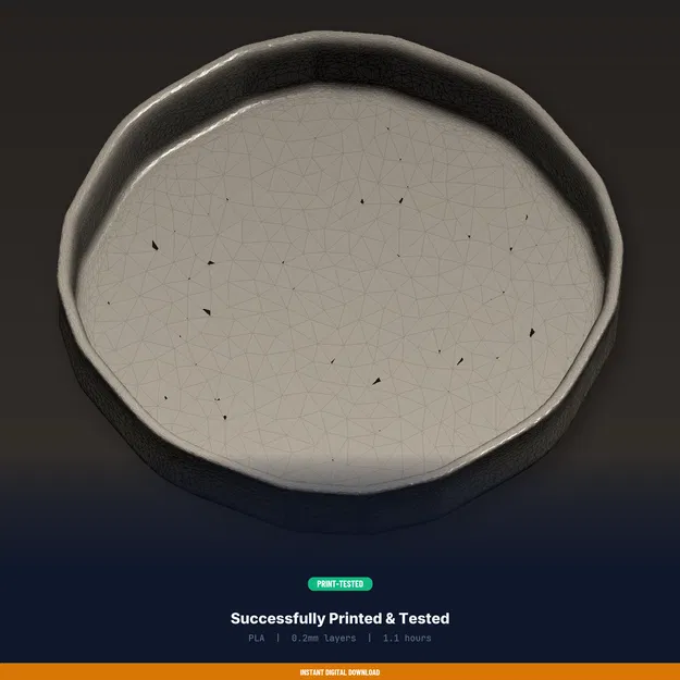 Khay Đựng Nhẫn Nhỏ Catch-All Viền Nâng Đầu Giường – File STL In 3D - Image 8