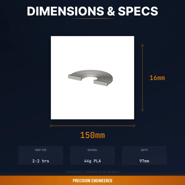 Trang trí tường cầu vồng 3D, vòm nổi – STL in 3D cho phòng bé - Image 4