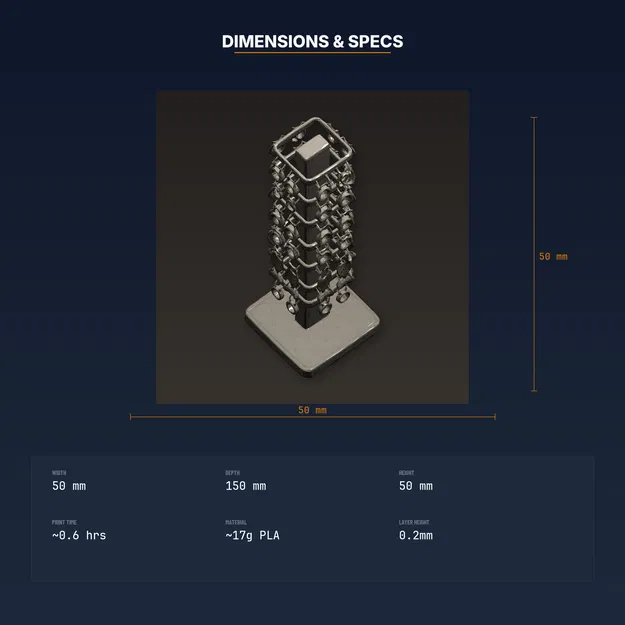 Tháp trưng bày bông tai xoay, kệ xoay chứa 80+ cặp – File STL in 3D - Image 4