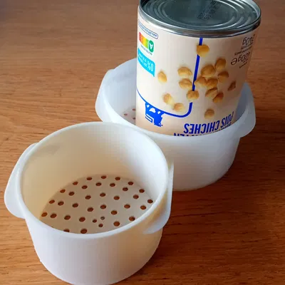 Hũ thoát nước (draining jars) để tráng đồ hộp (afgiet potjes, bocaux égouttés, frascos de drenaje)