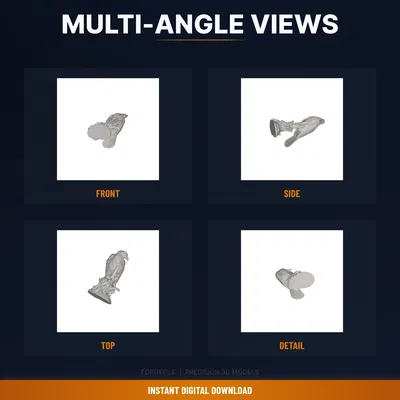 Quạ đậu cành ngậm nến, lông vũ chi tiết – File STL in 3D