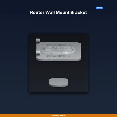 Giá Treo Router Gắn Tường – File STL In 3D
