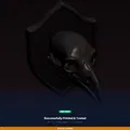 Giá Treo Tường Hộp Sọ Quạ (Raven Skull Wall Mount) - File STL In 3D - Thumbnail 8